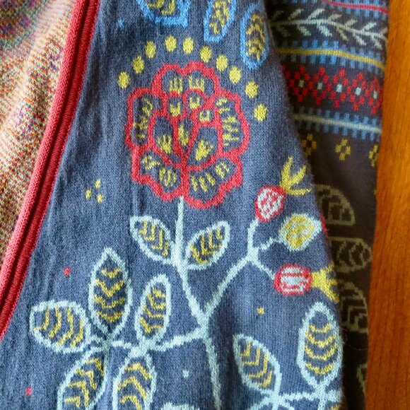 Gudrun Sjoden Blue Cardigan Sweater Jacket Size Small "Shacket" Knit - Picture 6 of 7